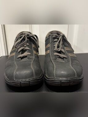 Vintage Men's Sketchers Critics Walking Shoes Black & Grey Size 11